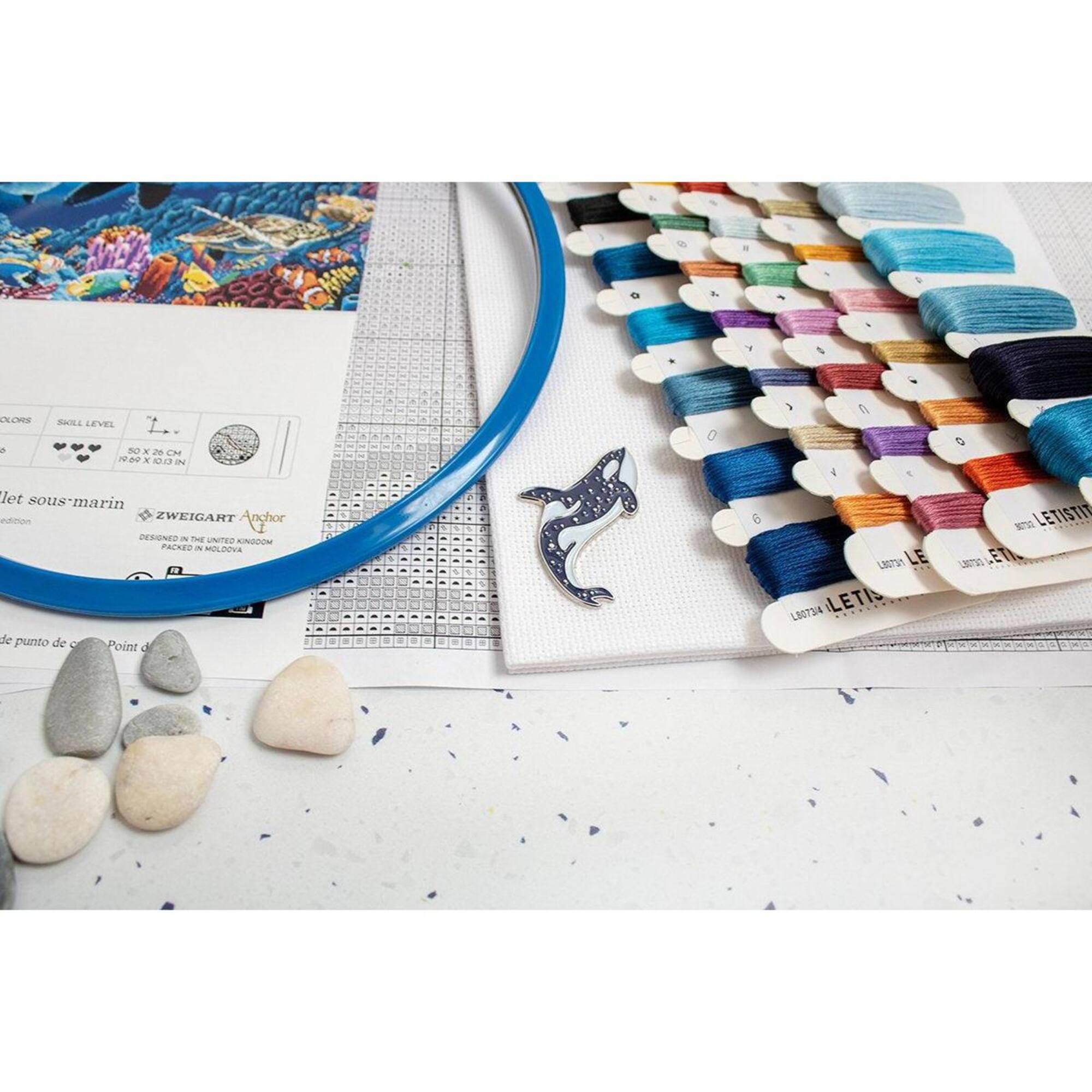 LetiStitch Underwater Ballet Counted Cross Stitch Kit